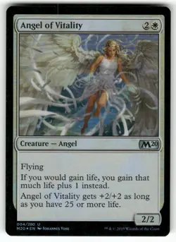Angel of Vitality U Core Set 2020 Foil 4 MTG NM - Image 1