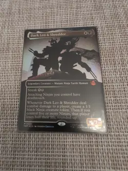 Dark Leo & Shredder - Foil - Borderless Light Play, English Magic the Gathering - Image 1