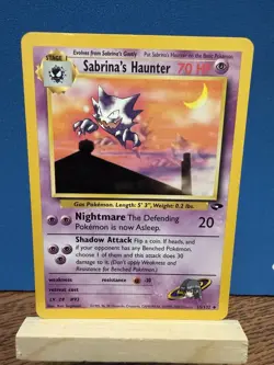 Pokemon TCG Sabrina’s Haunter 55/132 Gym Challenge Uncommon WOTC Vintage Card - Image 1