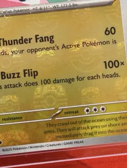 Eelektross (Master Ball Pattern) 032/086 - SV: Black Bolt Pokemon TCG NM Holo - Image 3