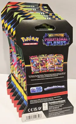 Pokemon Phantasmal Flames TCG Booster Pack LOT OF 10 Packs - Image 2