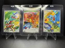 Pokemon First Partner Kanto Set Charmander Squirtle #37, 38, 39 Bulbasaur - Image 1