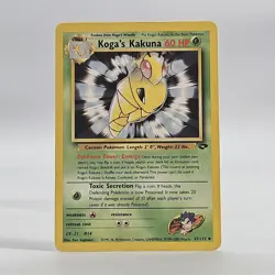 Pokemon TCG Kogas Kakuna 47/132 Gym Challenge Vintage 2000 Card LP - Image 1