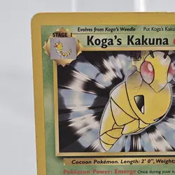 Pokemon TCG Kogas Kakuna 47/132 Gym Challenge Vintage 2000 Card LP - Image 3