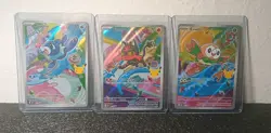 Rowlet, Litten & Popplio First Partner Illustration Collection Promo Set Pokemon - Image 1