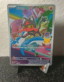 Rowlet, Litten & Popplio First Partner Illustration Collection Promo Set Pokemon - Image 4