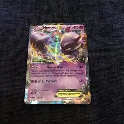 Pokemon Mewtwo-EX Holo Rare TCG Card Breakthrough 61/162 - Image 1