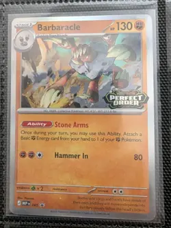 Barbaracle MEP 065 Perfect Order Pre-Release Stamped Promo - Pokemon TCG - Image 1