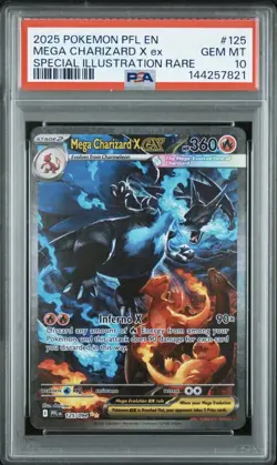 Pokemon Mega Charizard X ex 125/094 PSA 10 Special Illustration Rare Holo - Image 1