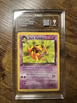 1st Edition Dark Kadabra TAG 9 (915) Team Rocket Pokemon WOTC Mint - Image 1