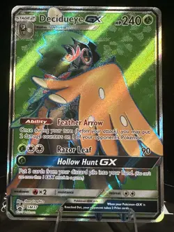 Pokemon Decidueye GX SM37 SM Promo Full Art Holo GX 240 HP - Image 1