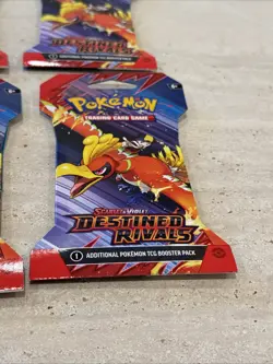 Pokemon Scarlet & Violet Destined Rivals Lot 6 Sleeved Booster Packs English TCG - Image 4