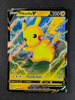2021 Pokemon PIKACHU V #086/264 Fusion Strike Holo Ultra Rare English - Image 1