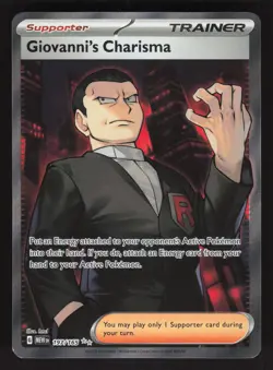 Giovanni's Charisma 197/165 Pokemon TCG SV: Scarlet & Violet 151 NM - Image 1