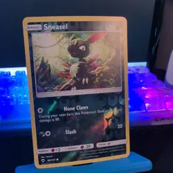 Sneasel 85/147 Reverse Holo Pokemon 2017 Burning Shadows - NM - Image 2
