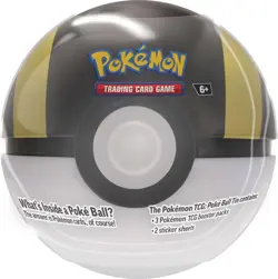 Pokemon 2025 Q4 Poke Ball Tin - 1 Sealed Tin ULTRA BALL with 3 Booster Packs - Image 1