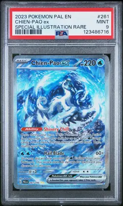 2023 POKEMON PAL EN-PALDEA EVOLVED SPECIAL ILLUSTRATION RARE CHIEN-PAO EX PSA 9 - Image 1