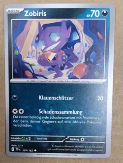Pokemon Karte: Zobiris 107/162 Gewalten der Zeit TEF Deutsch Near Mint - Image 1