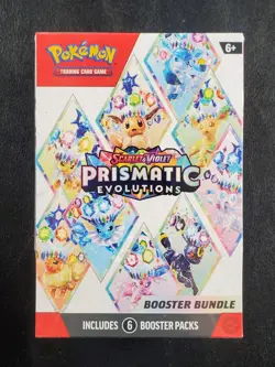2025 Pokemon TCG Prismatic Evolutions Scarlet & Violet Sealed Booster Bundle Box - Image 1