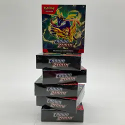 Lot of (6) Pokemon TCG Crown Zenith Booster Bundle Boxes SEALED NEW - Image 1