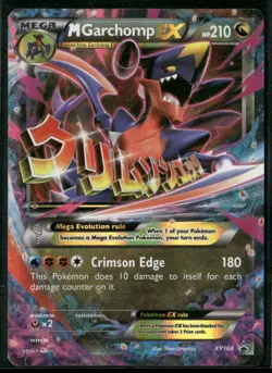 2016 Pokemon XY Promo M Garchomp ex #XY168 - Image 1