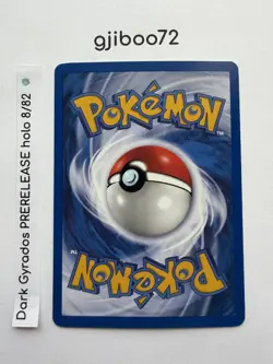 Pokemon Dark Gyarados 8/82 WotC Team Rocket Prerelease Holo Rare Promo NM - NP - Image 4