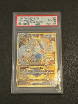 2022 Pokemon Silver Tempest Lugia Vstar Full Art #211 GEM MT PSA 10 Secret - Image 1