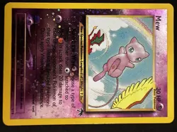 Pokemon TCG Mew 1/18 Southern Islands Reverse Holo Promo Rare 2001 LP - Image 1