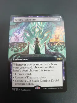 MTG Teval's Judgment (Extended Art) - Commander: Tarkir: Dragonstorm (TDC) - Image 1