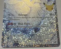 Pokemon Reshiram 113/114 Celebrations Holo 25th Anniversary NM/M - Image 2