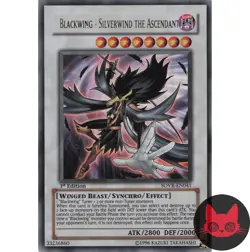 Yugioh Blackwing - Silverwind the Ascendant SOVR-EN041 Ultra Rare 1st Ed NM - Image 1
