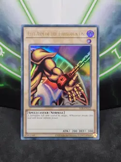 Yugioh Left Arm of The Forbidden One LOB-EN123 Ultra Rare 25th Anniversary NM - Image 1