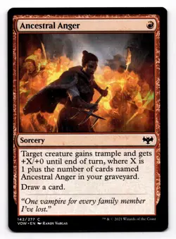 MTG Magic the Gathering Ancestral Anger (142/277) Innistrad Crimson Vow - Image 1