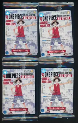 Lot (7) One Piece Promo College Basketball US Voyage #P-055 Monkey D. Luffy - Image 1