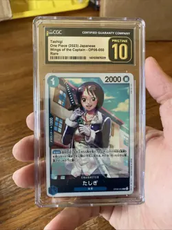 Tashigi OP06-050 One Piece Wings Of The Captain Japanese Graded CGC 10 Pristine - Image 1