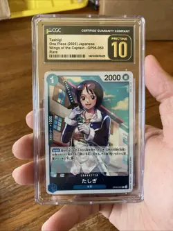 Tashigi OP06-050 One Piece Wings Of The Captain Japanese Graded CGC 10 Pristine - Image 2