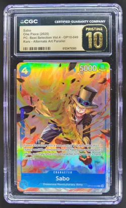 2025 ONE PIECE SABO RARE ALT ART OP10-049 CGC 10 PRISTINE RC7 - Image 1