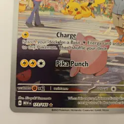 Pikachu 173/165 Scarlet & Violet 151 Illustration Rare Holo Pokemon Card NM/M - Image 5