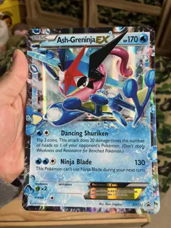 Ash-Greninja EX XY133 JUMBO OVERSIZED Black Star Promo Pokemon Card Lucario V - Image 3