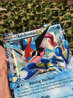 Ash-Greninja EX XY133 JUMBO OVERSIZED Black Star Promo Pokemon Card Lucario V - Image 4