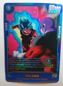 Son Goku FB09-036 Alternate Art Dual Evolution Dragon Ball Card English Fusion - Image 1