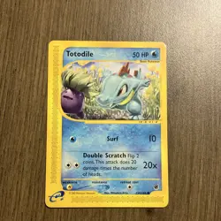 Pokemon Totodile Expedition Base Set 134/165 Common 50 HP Basic Regular Card - Image 1