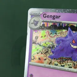 WHOLE SWIRL 🌀💫 Gengar 094/165 151 Club Cosmos Holo Nintendo Pokemon Card - Image 4
