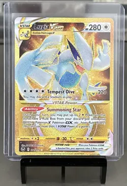 Pokemon Lugia VSTAR Gold 211/195 Card - Silver Tempest - 2022 NM - Image 1