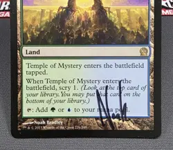 MTG Temple of Mystery- Signed -Theros Magic the Gathering Card #226 - Image 4