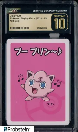 2019 Pokemon Old Maid Playing Cards Japanese Jigglypuff CGC 10 PRISTINE - Image 1