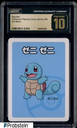 2019 Pokemon Old Maid Playing Cards Japanese Squirtle CGC 10 PRISTINE - Image 1