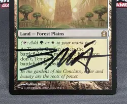 MTG Temple Garden- Signed -Return to Ravnica Magic the Gathering Card #248 - Image 4