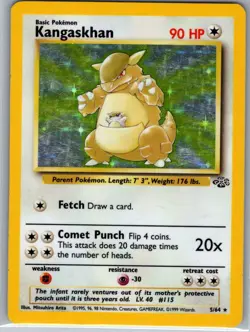 Kangaskhan 5/64 Holo Jungle - Pokemon Card - LP - Image 1