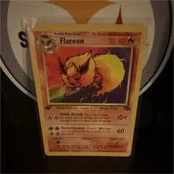 Pokemon Flareon Jungle 19/64 1st Edition Rare Regular Card 70 HP Stage 1 English - Image 1